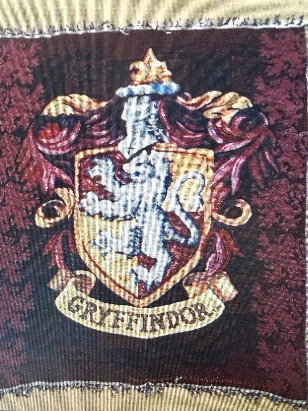 Warner Bros. Harry Potter Gryffindor Crest Throw - Maroon and Gold